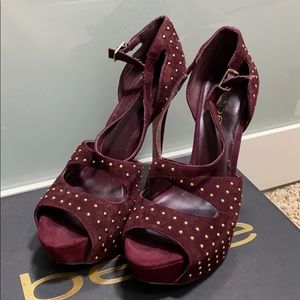 Bebe Burgundy Pumps